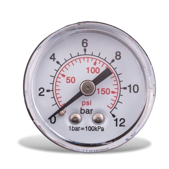 GAV Pressure Gauge 40mm 1/4' Rear D4014r12 Packaged